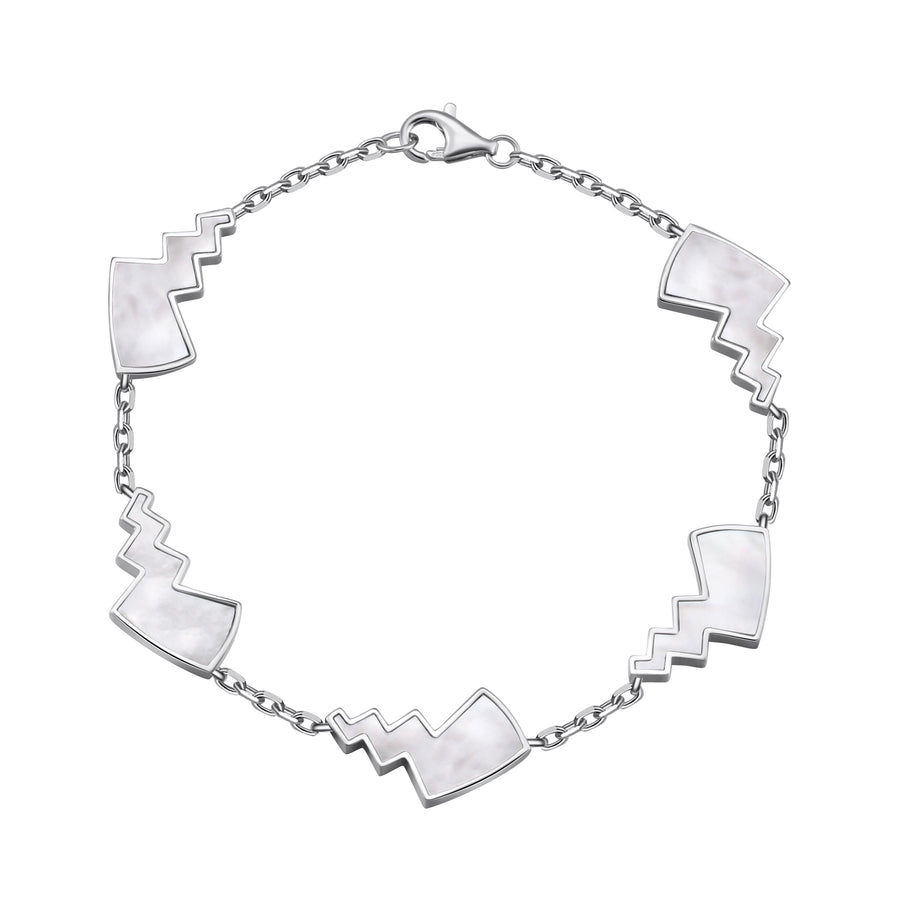 Thunderbolt Bracelet- Mother of Pearl