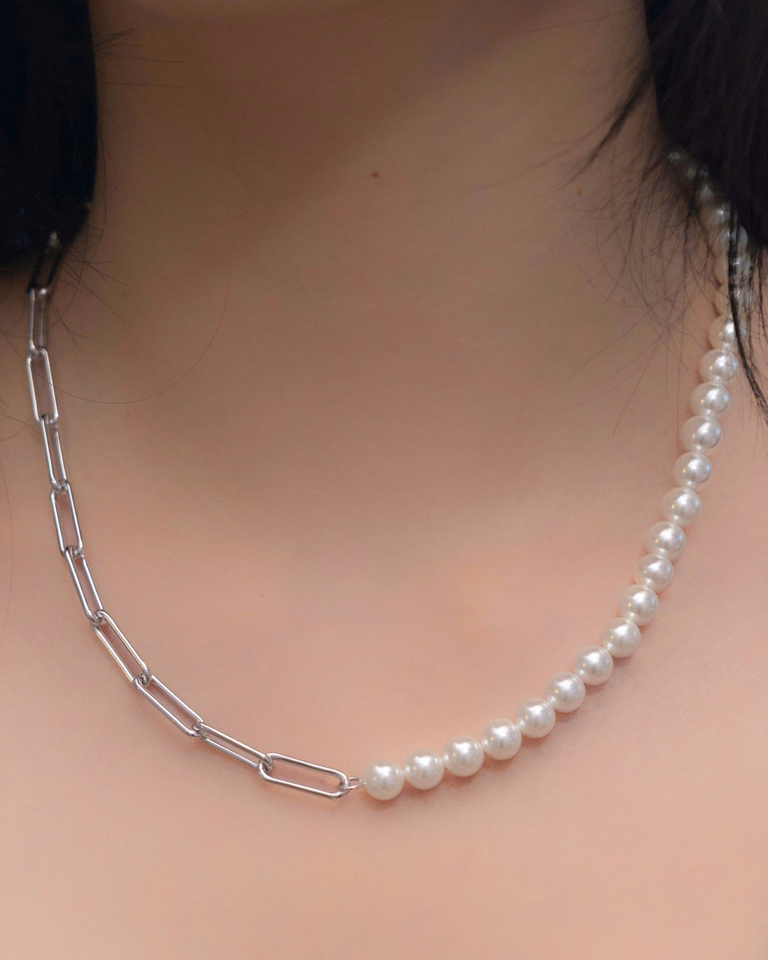 Maris Pearl Necklace - Sterling Silver