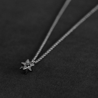 Star Fragment Necklace - Black Gold