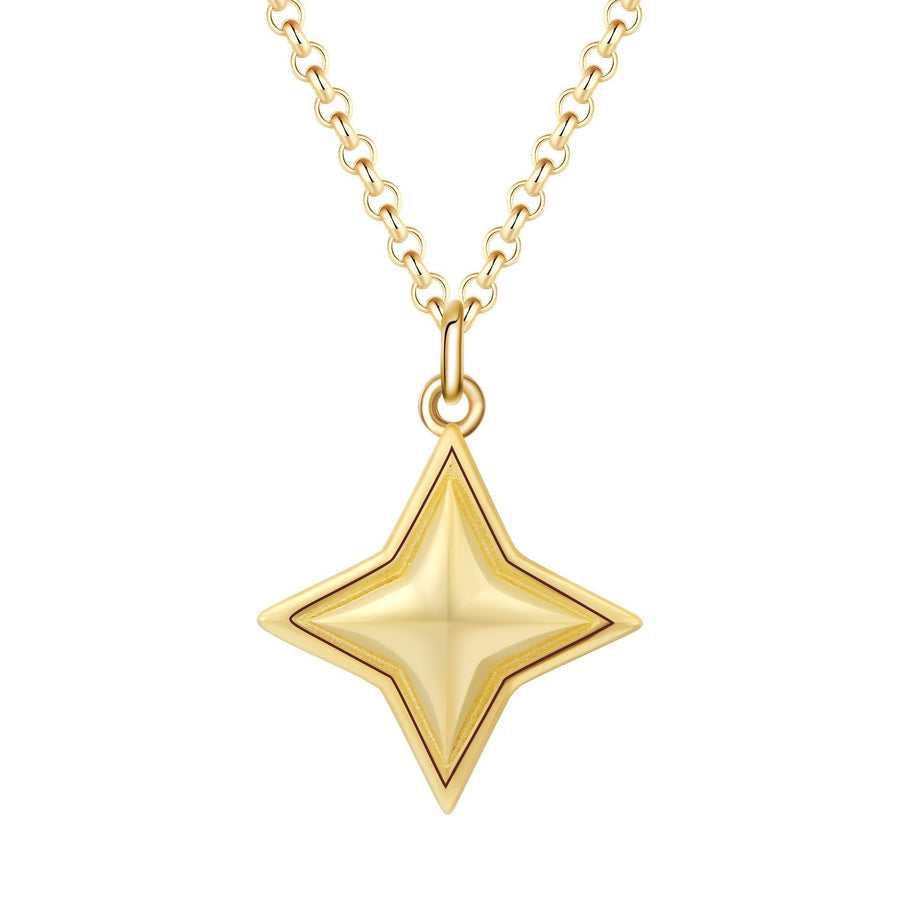 Star Gem Necklace - 14K Gold