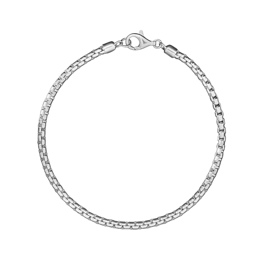 Box Chain Bracelet - Sterling Silver