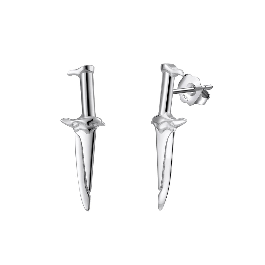 Ichi Dagger Studs  - Sterling Silver