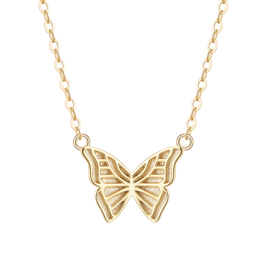 Butterfly Necklace - 14K Gold