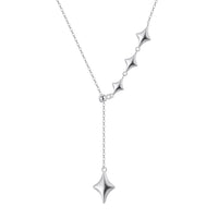 Star Drop Necklace - Sterling Silver