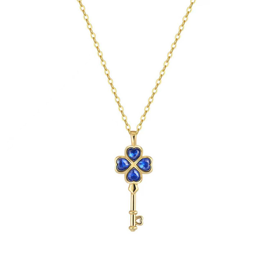 Wish Key Necklace - 18K Gold