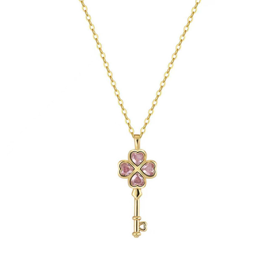 Wish Key Necklace - 18K Gold