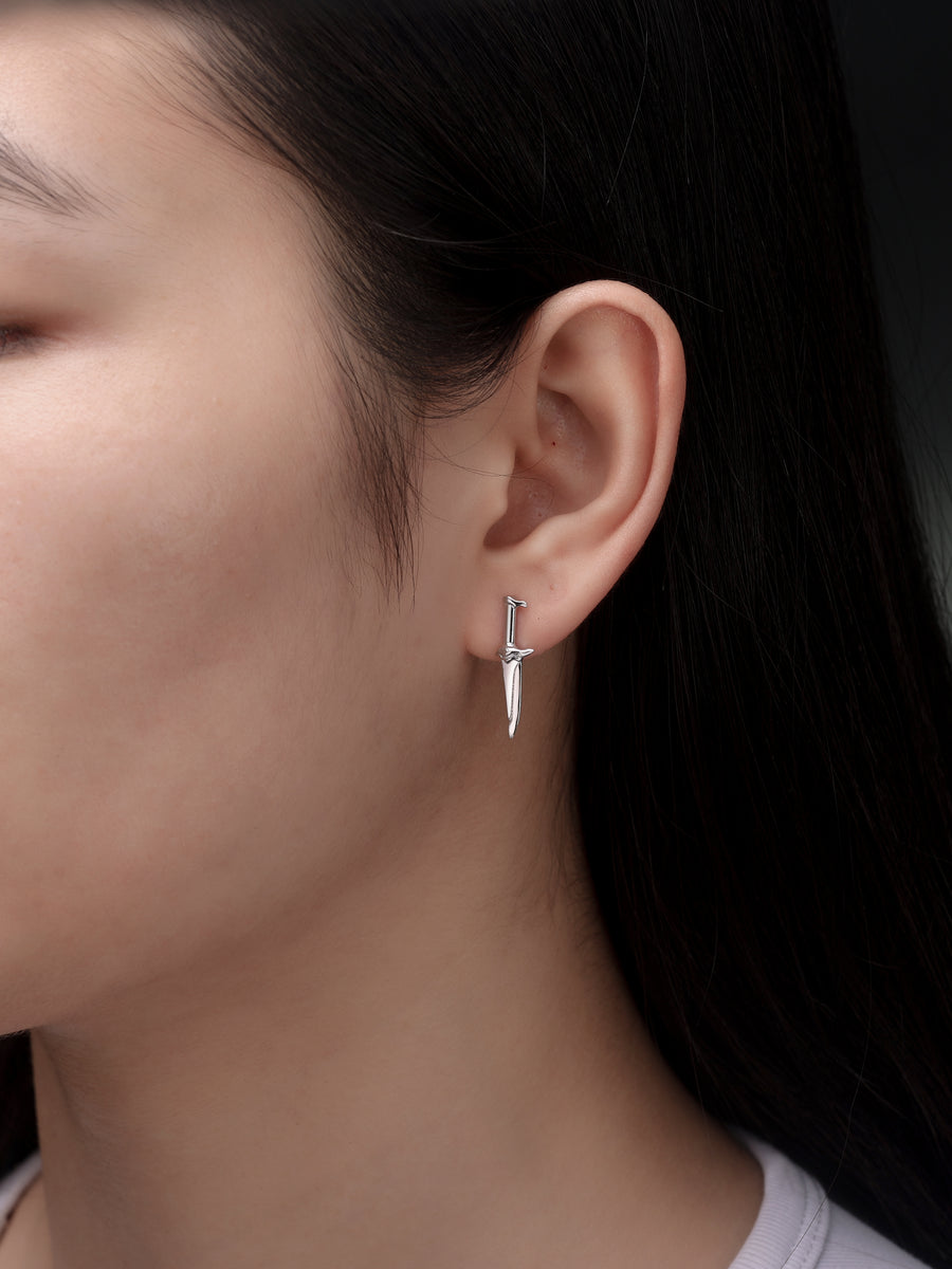 Ichi Dagger Studs  - Sterling Silver