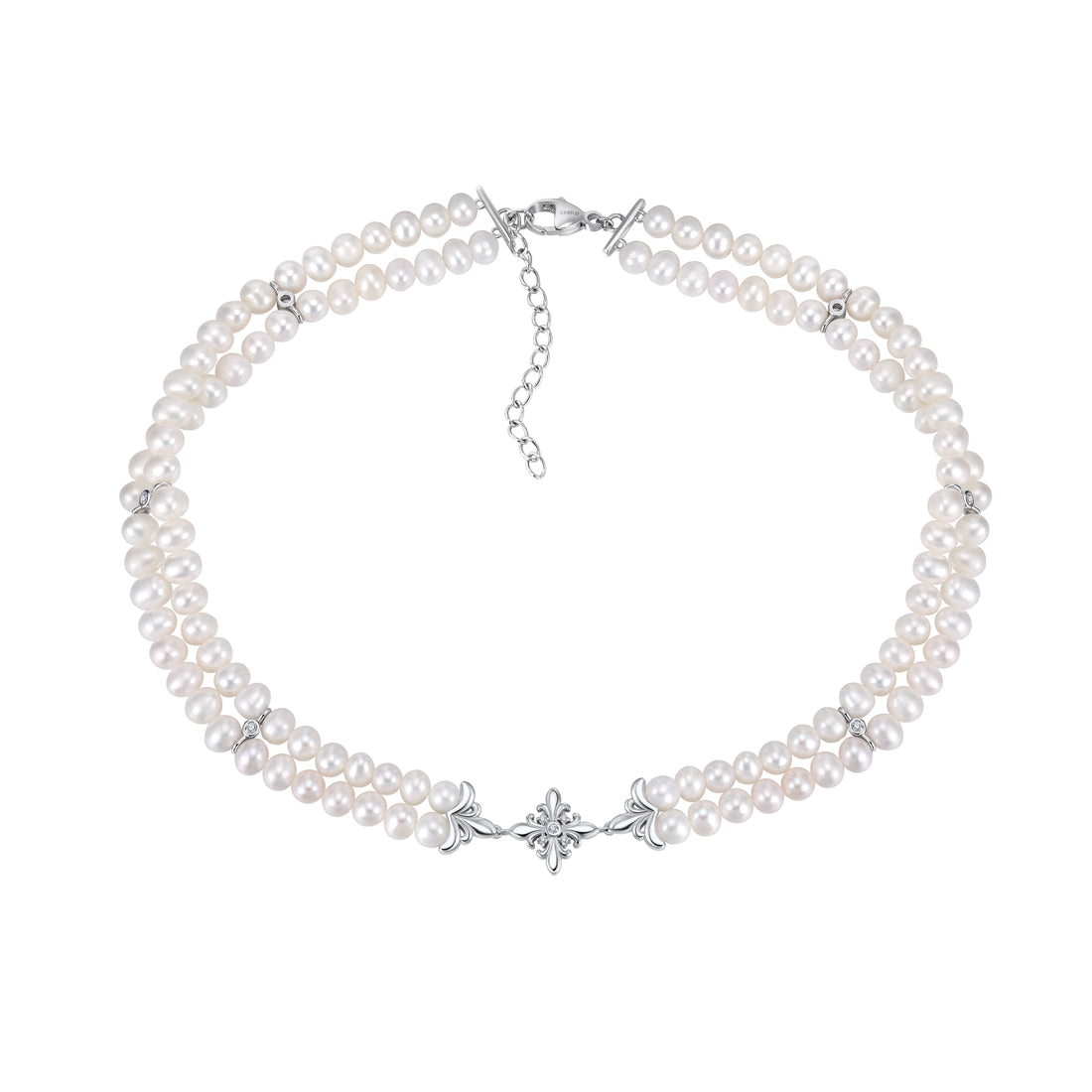 Lumiere Pearl Choker - Sterling Silver