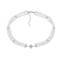Lumiere Pearl Choker - Sterling Silver
