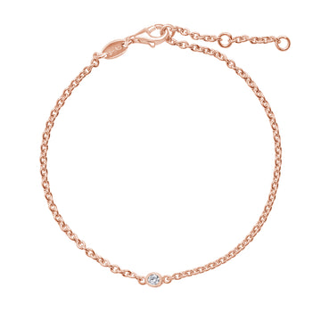 Radiant Bracelet - Rose Gold / Lab Diamond