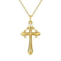 Santos Cross Necklace - 18K Gold