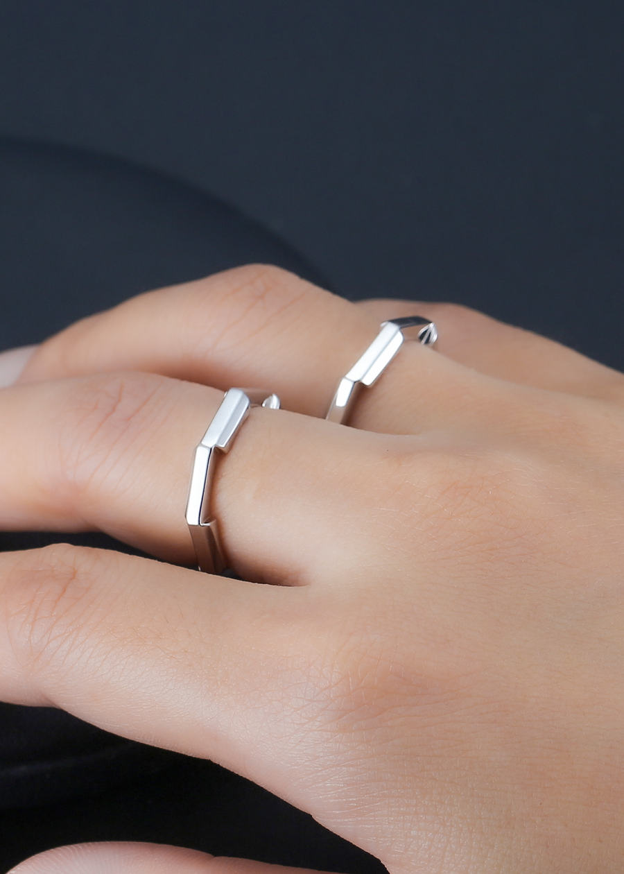 Yin Stack Ring - Sterling Silver