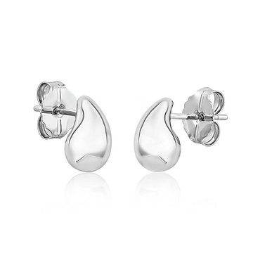 Rain Drop Studs - Sterling Silver