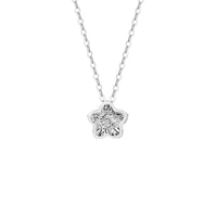 Sparkle Star Necklace - 18K White Gold