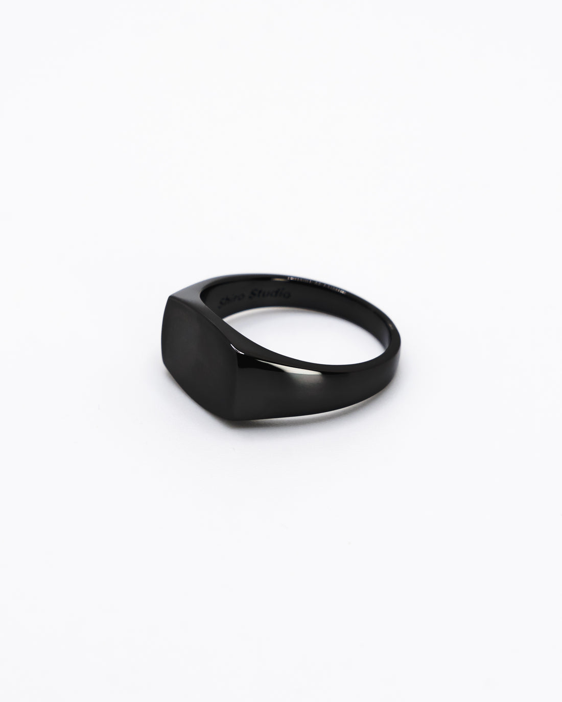 Signet Ring - Black Gold