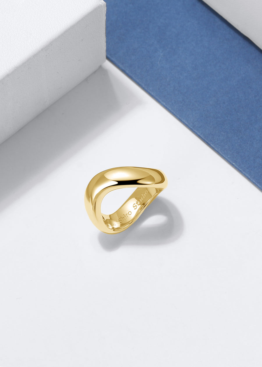 Aqua Ring - 18K Gold