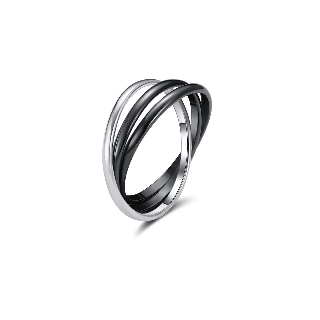 San Ring - Black Gold / Sterling Silver