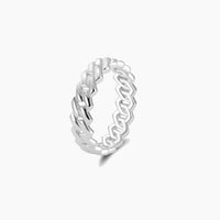 Edge Cuban Ring - Sterling Silver